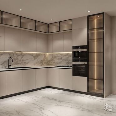 Sifarişlə mətbəx mebeli: Sifarişlə mətbəx dəsti, Özü çəkən petlələr, MDF, Kredit yoxdur, Pulsuz çatdırılma, Ödənişli çatdırılma, Rayonlara çatdırılma — 7