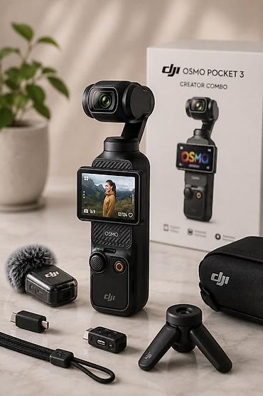 DJI Osmo Pocket 3 Creator Combo — компактная карманная камера со at lalafo.kg DJI Osmo Pocket 3 Creator Combo — компактная карманная камера со