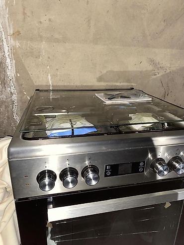 Печи, плиты: Плита комбинированная Beko, свободностоящая, нержавеющая сталь/черное — 5