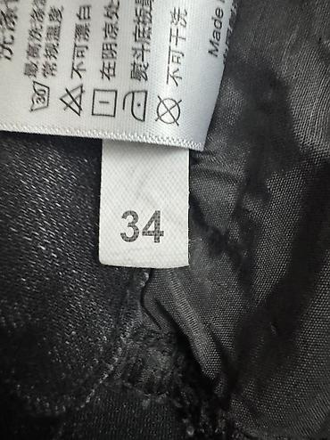 cins: Qara cins şalvar ətəyi yığılıb təzə alınıb 2-3 dəfə geyinilib — 4