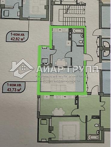 5: 1 комната, 44 м², Элитка, 5 этаж, ПСО (под самоотделку) — 1