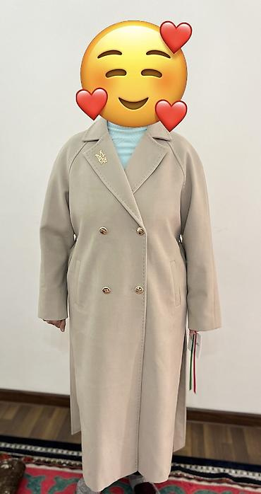 Пальто: Пальто, Классика, Осень-весна, Ангора, Длинная модель, Двубортная модель, 2XL — 16