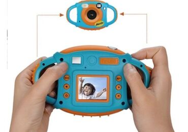детская камера: Цифровая камера Amkov детская 5 мегапикселей, голубой