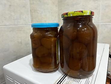 murebbeler: Evdə hazırlanmış Bakı əncildən(sarı əncil) tumsuz mürəbbə. 1l - 8 — 1