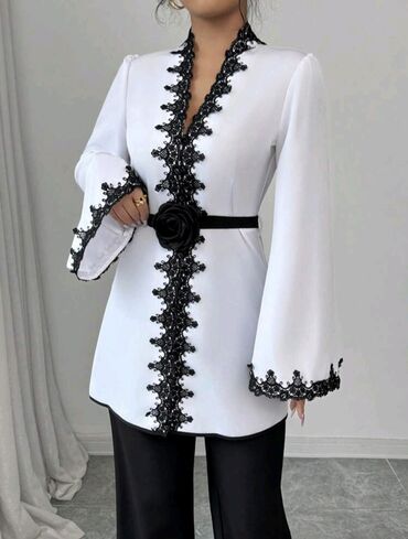 majice za ispod sakoa: 5XL (EU 50), Polyester, Single-colored, color - White