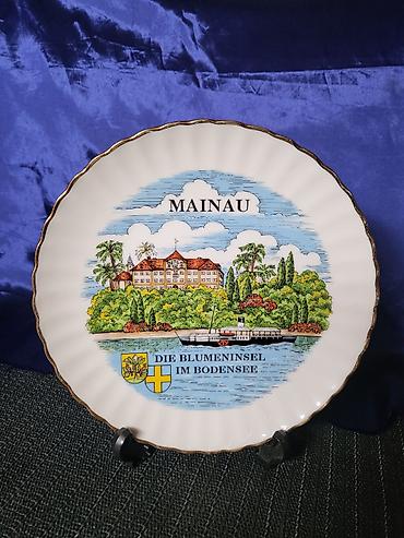 original nike tech: Tanjir za zid Klajber porcelan Bavarija rucni rad sa 22- om pozlatom — 1