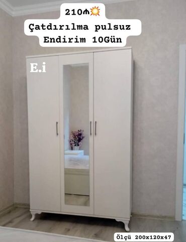 kuxnya mebeli: Yeni, Açılan, 3 qapılı Düz dolab, Qarderob, paltar dolabı, Azərbaycan