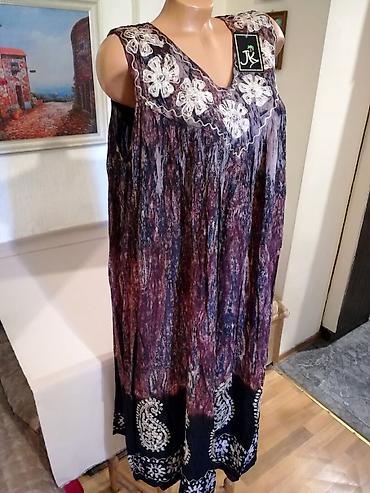 kaftan: Nova zenska indijska haljina bez rukava za punije dame Nini. Indijska — 3