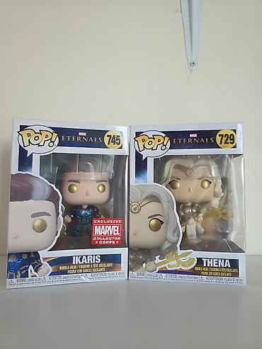 qız oyuncaq: Funko Pop! Marvel Eternals fiqurları – Ikaris (#745) və Thena (#729) — 1