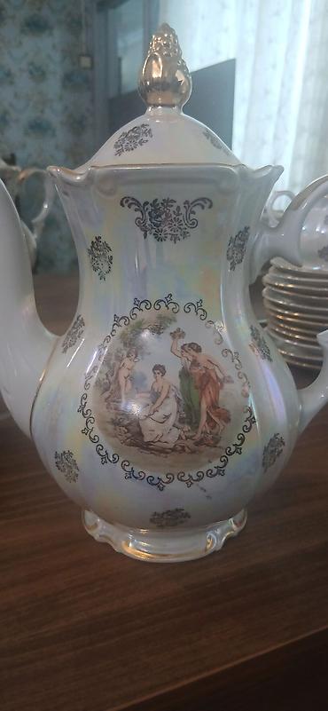 çay servis: Çay dəsti, rəng - Ağ, Farfor, 12 nəfərlik, Almaniya — 1