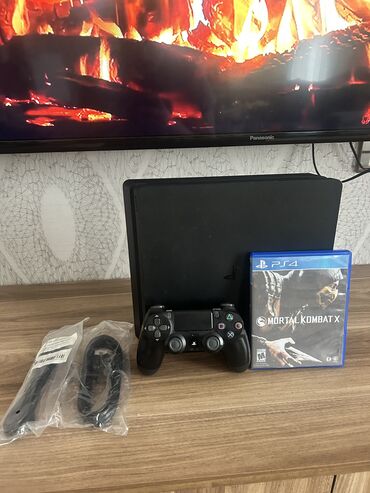 ps4 oyunlari: İdeal PS4 SLİM+Orginal pult+kabellər+disk Görülməmiş qiymətə ps4