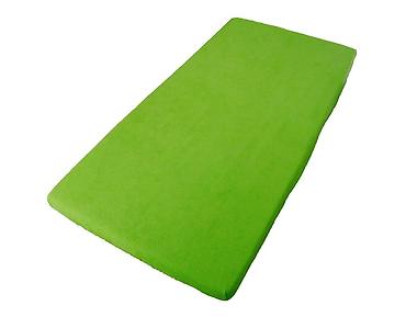 staklene flase: Frotirski čaršav 160x80 cm – zeleni - Materijal: elastični frotir — 1