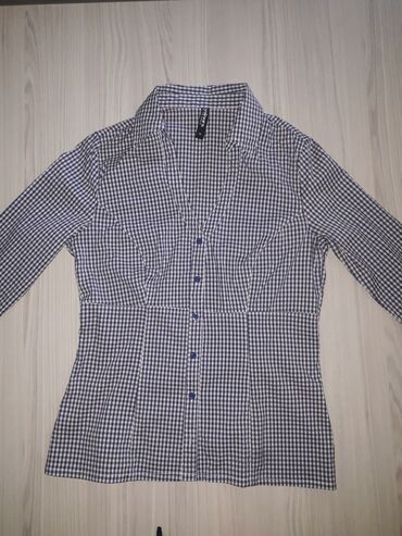 sampon bez sulfata i silikona dm: M (EU 38), Cotton, Plaid, color - Light blue