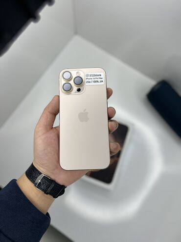 Apple iPhone: IPhone 16 Pro Max, Б/у, 256 ГБ, Desert Titanium, Защитное стекло, Чехол, Кабель, 100 %