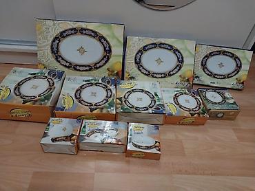 Qab-qacaq və mətbəx ləvazimatları: Nahar dəsti, rəng - Göy, Kobalt, 6 nəfərlik, Çexiya — 1