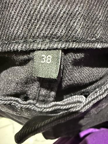 jeans: Qara denim ətək M razmer bircə dəfə geyilib. Trend yoldan alınıb — 3