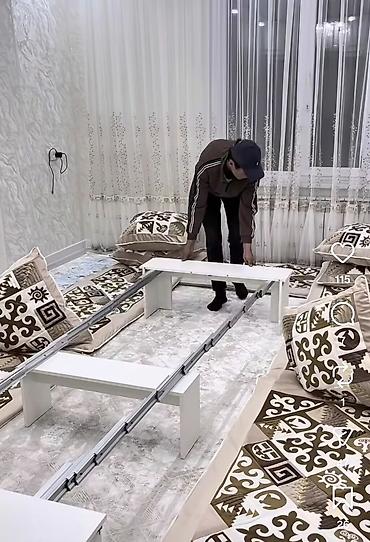 банкетный стол: Аренда низких разборных столов для пола (дастархан/традиционные — 3