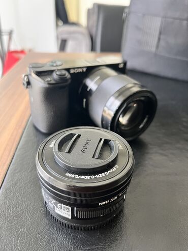 Fotokameralar: Sony a6000 16-50 mm + 1,8 50mm portrait video ve şəkillər üçün