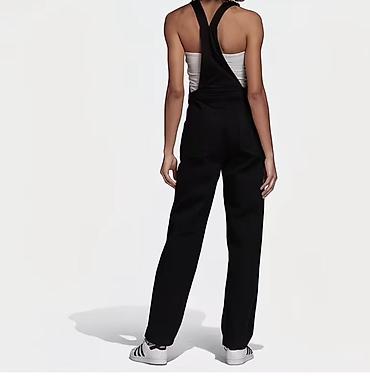 волосы на заколка: Женский комбинезон-брюки Adidas Originals - Модель: Dungaree с — 3
