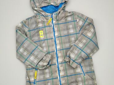 spodenki w kratę chłopięce: Transitional jacket, 5-6 years, 104-110 cm, condition - Very good