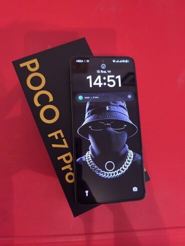 Poco: Poco F7 Pro, Б/у, 256 ГБ, цвет - Черный, 2 SIM, eSIM — 2