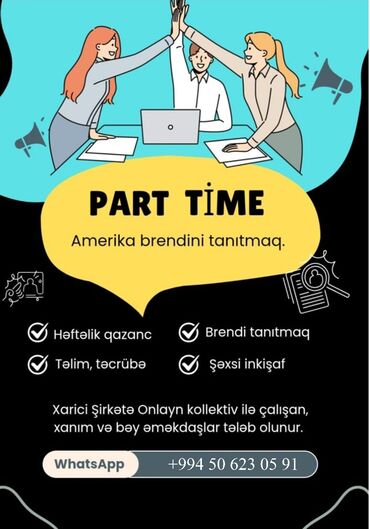 laborant vakansiya: İş qrafiki:Dəyişən qrafik. İş
