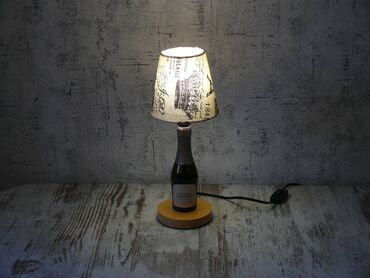Рабочие настольные лампы: Светильник ночник. настольная лампа из бутылки виски и крепких — 17