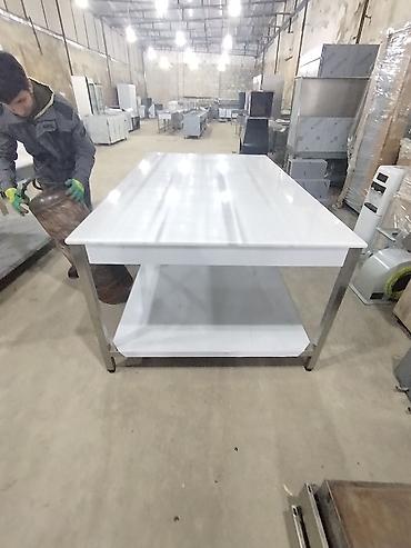 Restoran, kafe avadanlığı: Paslanmayan poladdan istehsal olunmuş peşəkar iş masası - Üst panel — 9