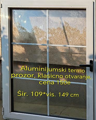 Aluminijumski termo prozor sa klasičnim otvaranjem. Dimenzije: širina na lalafo.rs Aluminijumski termo prozor sa klasičnim otvaranjem. Dimenzije: širina