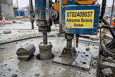 Алмазная резка и бурение бетона в Бишкеке. Услуги: - Алмазное бурение