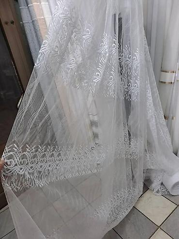 Zavese i draperije: Zavese od tila sa bogatim vezom – više dezena - Materijal: proziran — 4