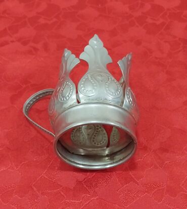 Armudu stəkanlar: Armudu stəkanlar, rəng - Gümüşü, 2 ədədli dəst, SSRİ — 10