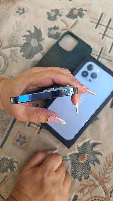 fly phone: IPhone 13 Pro Max, 256 GB, Blue Titanium, Simsiz şarj, Face ID — 4