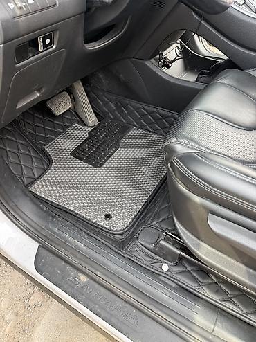 Полики: 5D Экокожа Полики Для салона цвет - Черный, Новый, Платная доставка — 2