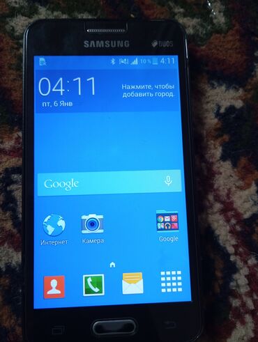 televizor samsung diagonal 72 sm: Samsung Galaxy Core 2, Колдонулган, 16 GB, түсү - Кара, 1 SIM
