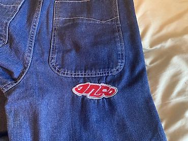 tech flecee: Jnco baggy pants - Материал: плотный деним синего цвета. - Крой — 6