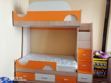 1467 elan | lalafo.az: Детская кровать, в хорошем состоянии, очень удобная. Матрасы