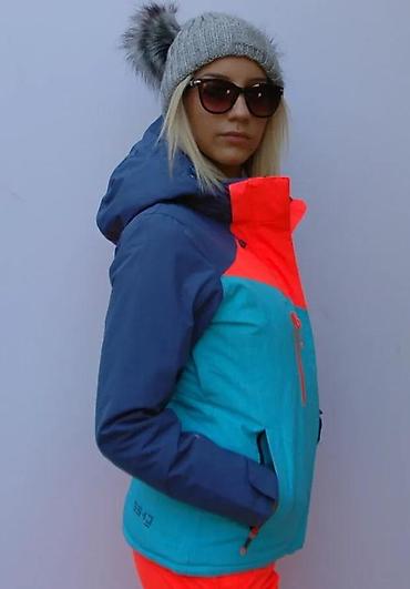 Ski jakne: Ženska skijaška/snowboard jakna – trobojna (tirkizna, koralno-crvena i — 12