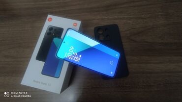 redmi 13 qiymeti: Xiaomi Redmi Note 13, 256 GB, rəng - Göy, 
 Barmaq izi, Face ID