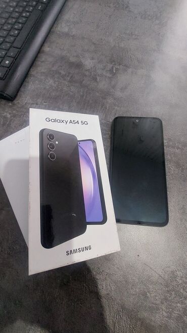 Уюлдук телефондор: Samsung Galaxy A54 5G, Жаңы, 256 ГБ, түсү - Кара