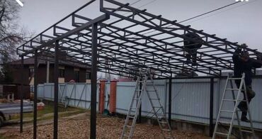 Сварка: Металлический навес, идеально подходящий для защиты автомобиля или — 8