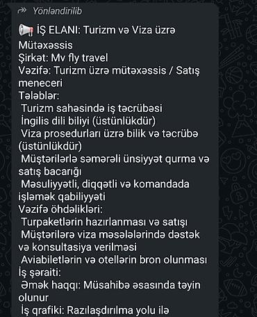 sibrizdə iş elanları: Satış meneceri tələb olunur — 1
