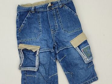 zara spodnie plisowane: Denim pants, Cherokee, 9-12 months, condition - Very good