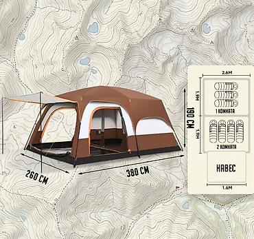 ник: 🏕️ Двухкомнатная палатка BiCamp (5–7 мест) — ваш идеальный дом на — 3