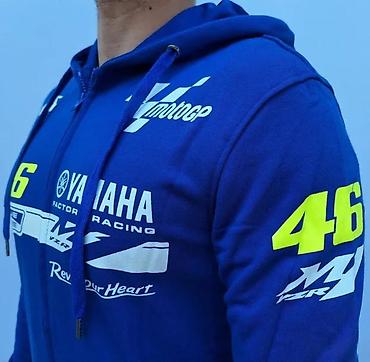 kamel sako: Yamaha MotoGP muška dukserica sa rajsferšlusom – plava - Sportski — 10