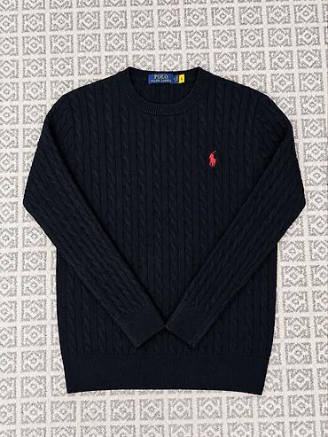 ош кийим: Эркектердин свитери, M, Polo Ralph Lauren, Жаңы, түсү - Кара, Өзү алып кетүү — 1