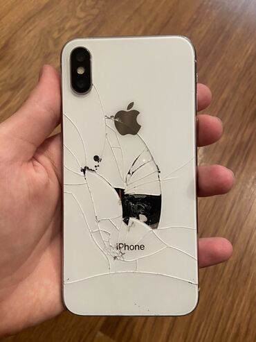 TV və video: IPhone X, Ağ, Qırıq