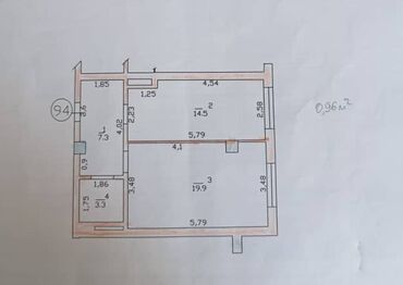 кант квартиры продажа: 1 комната, 45 м², Элитка, 9 этаж, Евроремонт