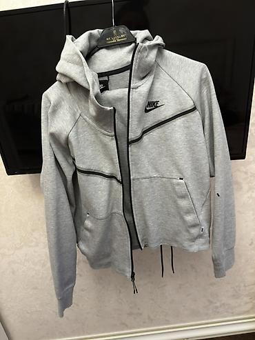 opel t: Boz idman geyim dəsti - Nike kapüşonlu svitşot: önü tam fermuarlı — 1