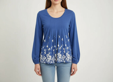 zielone bluzki z bufiastymi rękawami: Women's blouse, size S